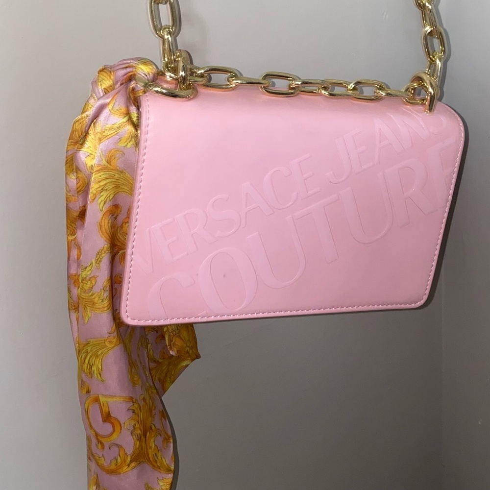 Versace Jeans Couture Bag with Scarf. Pink